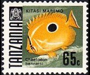 Tanzania 1967 - set Fishes: 65 c