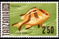Tanzania 1967 - set Fishes: 2,50 sh