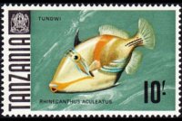 Tanzania 1967 - set Fishes: 10 sh
