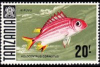 Tanzania 1967 - set Fishes: 20 sh
