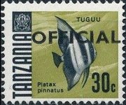 Tanzania 1967 - serie Pesci: 30 c