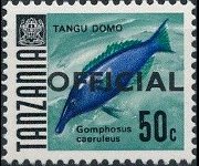 Tanzania 1967 - serie Pesci: 50 c