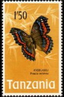Tanzania 1973 - set Butterflies: 1,50 sh