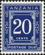 Tanzania 1967 - serie Cifra: 20 c