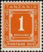 Tanzania 1967 - serie Cifra: 1 sh