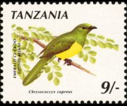 Tanzania 1990 - serie Uccelli: 9 sh