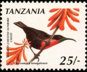 Tanzania 1990 - set Birds: 25 sh