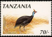 Tanzania 1990 - serie Uccelli: 70 sh