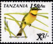 Tanzania 1990 - serie Uccelli: 150 sh su 13 sh