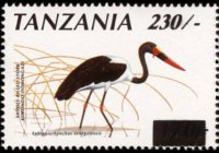 Tanzania 1990 - set Birds: 230 sh su 170 sh