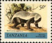 Tanzania 1980 - serie Animali: 50 c