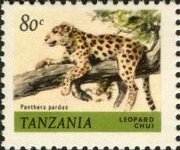 Tanzania 1980 - serie Animali: 80 c