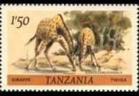 Tanzania 1980 - serie Animali: 1,50 sh