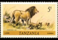Tanzania 1980 - serie Animali: 5 sh