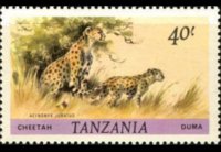 Tanzania 1980 - serie Animali: 40 sh