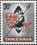 Tanzania 1965 - serie Soggetti vari: 30 c