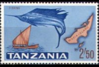 Tanzania 1965 - serie Soggetti vari: 2,50 sh
