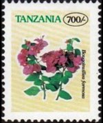 Tanzania 1996 - set Flowers: 700 sh