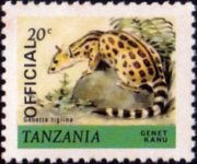 Tanzania 1980 - serie Animali: 20 c