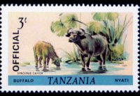 Tanzania 1980 - serie Animali: 3 sh