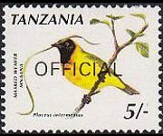 Tanzania 1990 - serie Uccelli: 5 sh