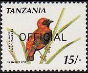 Tanzania 1990 - serie Uccelli: 15 sh