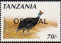 Tanzania 1990 - set Birds: 70 sh