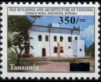 Tanzania 2000 - serie Architettura: 350 sh su 200 sh