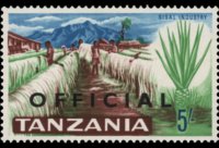 Tanzania 1965 - serie Soggetti vari: 5 sh