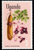 Uganda 1969 - set Flowers: 5 sh