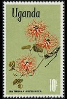 Uganda 1969 - serie Fiori: 10 sh