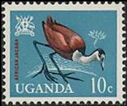 Uganda 1965 - serie Uccelli: 10 c