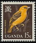 Uganda 1965 - serie Uccelli: 15 c
