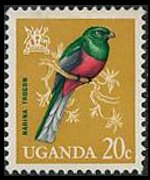 Uganda 1965 - serie Uccelli: 20 c