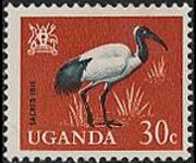 Uganda 1965 - serie Uccelli: 30 c