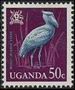 Uganda 1965 - serie Uccelli: 50 c