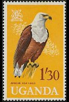 Uganda 1965 - serie Uccelli: 1,30 sh