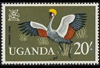 Uganda 1965 - serie Uccelli: 20 sh