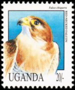 Uganda 1992 - serie Uccelli: 20 sh