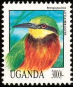 Uganda 1992 - serie Uccelli: 3000 sh
