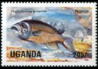 Uganda 1985 - set Fishes: 205 sh