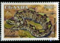 Uganda 1995 - set Reptiles: 900 sh