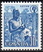 Uganda 1962 - serie Soggetti vari: 30 c