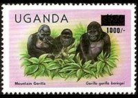 Uganda 1979 - set Wildlife: 1000 sh su 1,5 sh