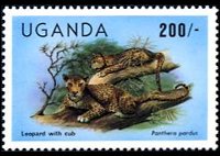 Uganda 1979 - set Wildlife: 200 sh