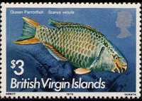Isole Vergini britanniche 1975 - serie Pesci: 3 $
