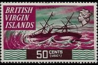 British Virgin Islands 1970 - set Ships: 50 c