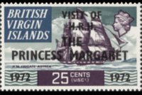 British Virgin Islands 1970 - set Ships: 25 c