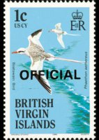 Isole Vergini britanniche 1986 - serie Uccelli: 1 c