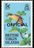 British Virgin Islands 1986 - set Birds: 5 c